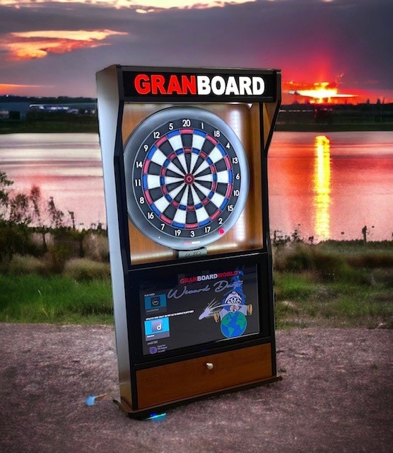 Support for Electronic Darts game in pallet  