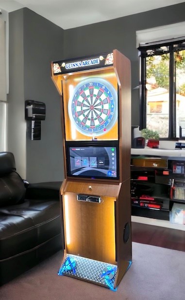 Support for Electronic Darts game in pallet  